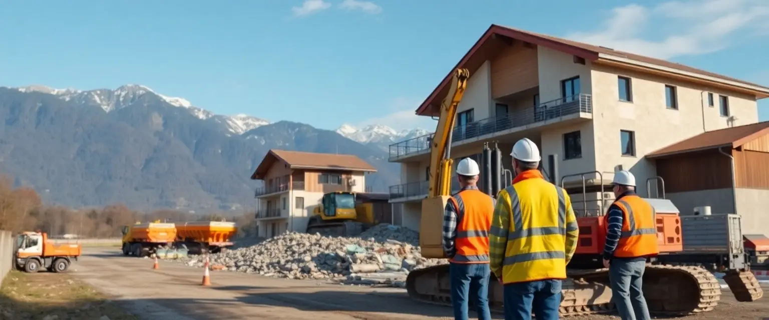 Professioneller Rückbau in Uri mit Bergpanorama