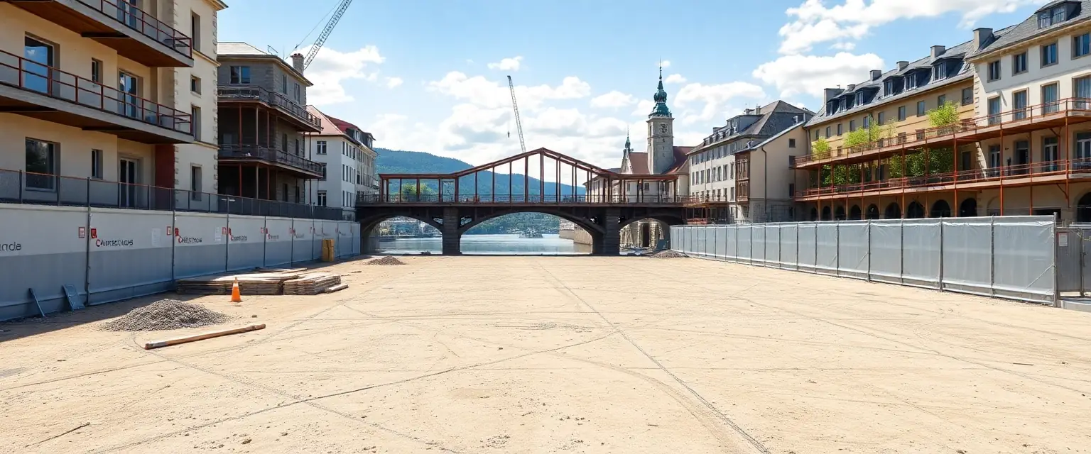 Professioneller Rückbau in Luzern mit Kapellbrücke im Hintergrund