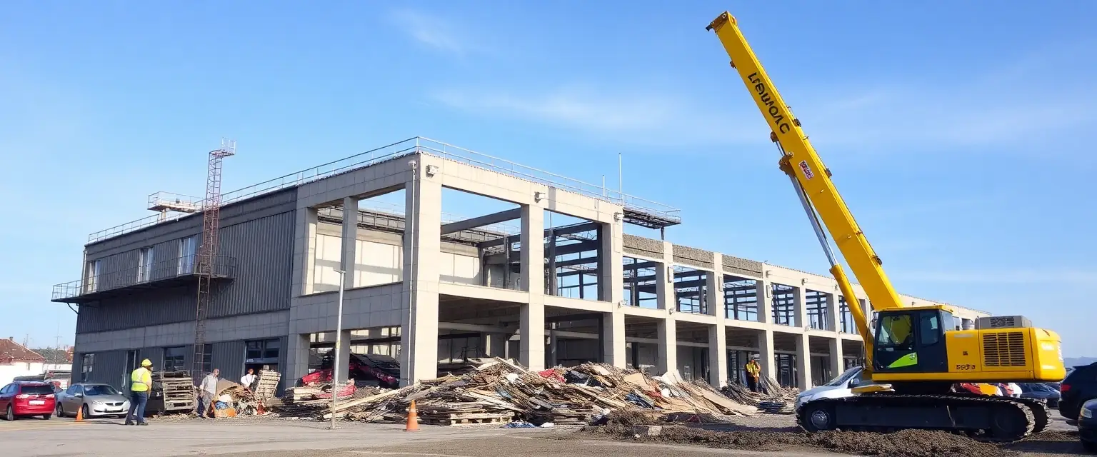 Professioneller Rückbau eines Gewerbegebäudes in Neuenburg