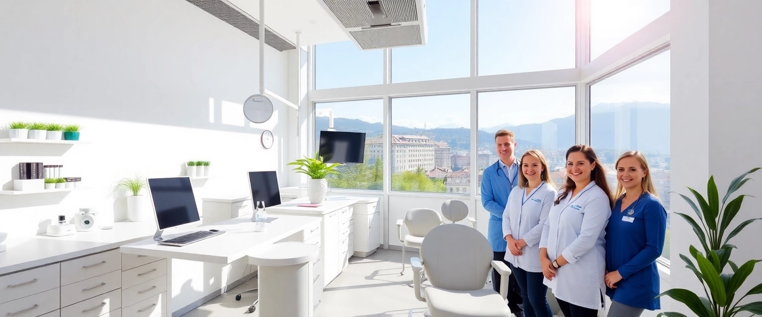 Modernes Zahnarztzentrum in Solothurn mit lächelnden Patienten