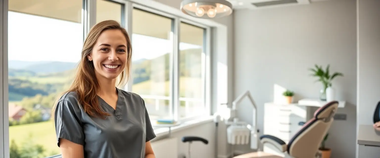 Moderne Zahnarztpraxis in Egerkingen mit entspanntem Patient