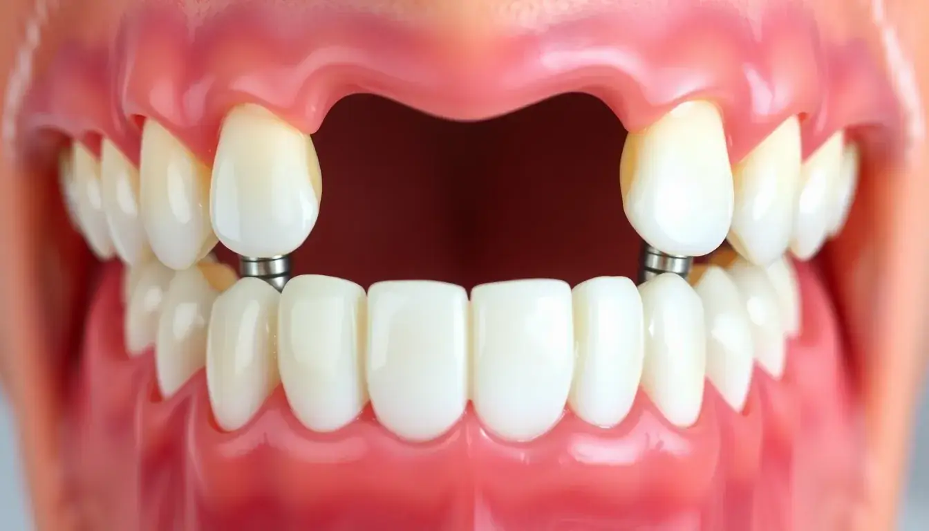 Implantatbrücke für drei Zähne