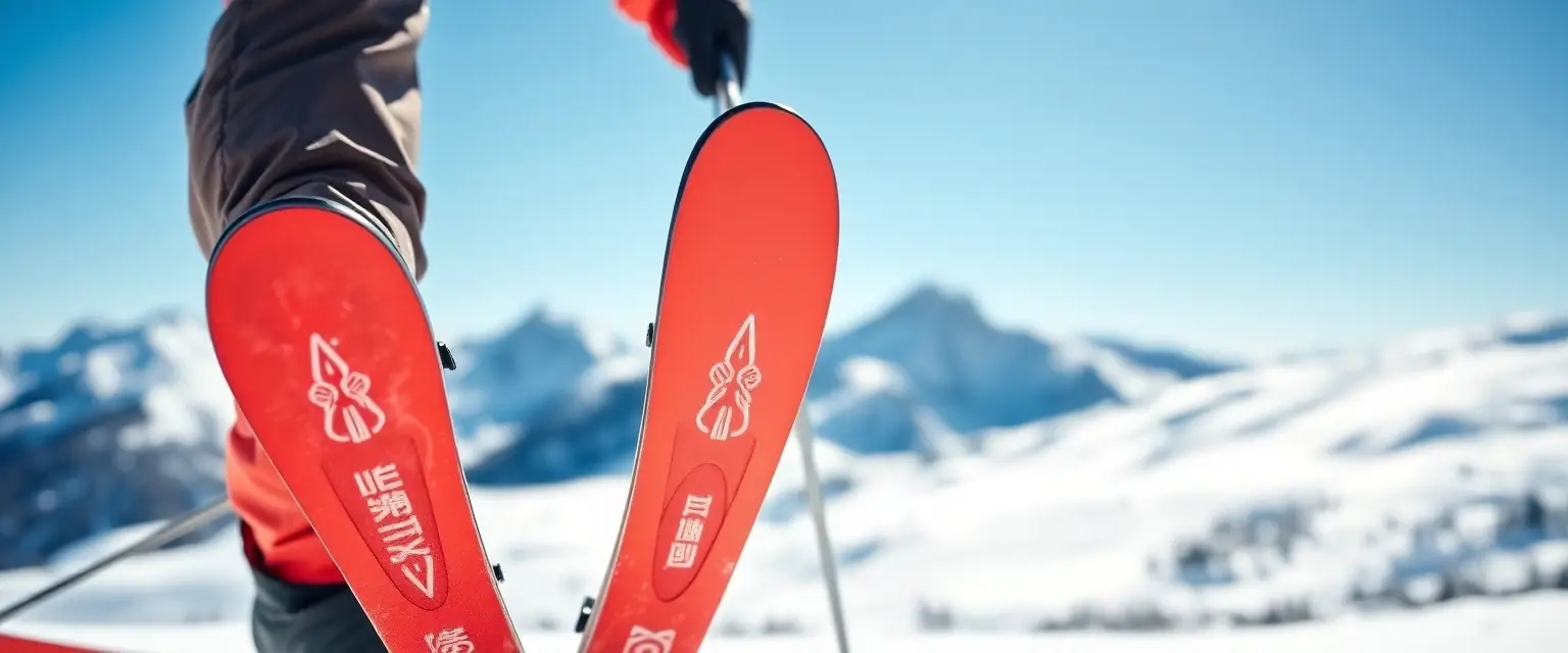 Skifahrer mit perfekt angepassten Skischuhen